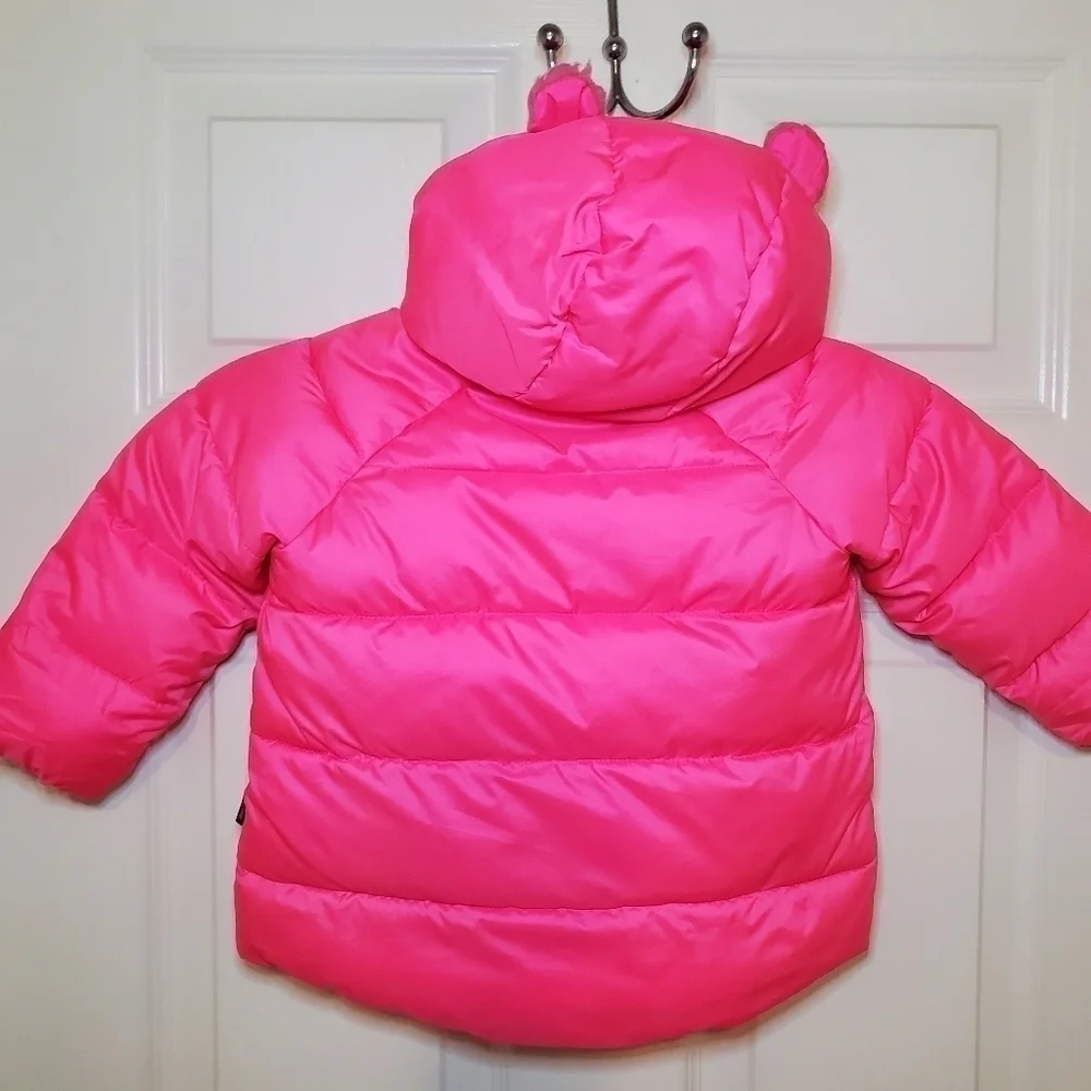 BabyGap Hot Pink Puffer ColdControl Max Kimono Jacket Sz 18-24M